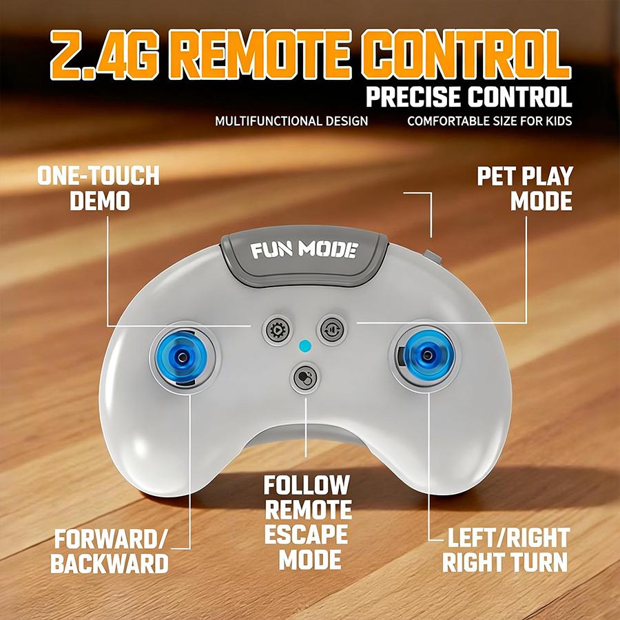 Smart RC Car, 4WD High Speed Remote Control Drift Car with Auto-Follow Mode, 2.4GHz Rechargeable,