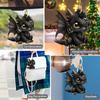 2D Acrylic Black Dragon Design Decorative Pendant Car Rearview Mirror Decoration Pendant Christmas Tree Ornament