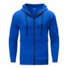 Autumn Winter Men Long Sleeve Sweatshirt Polka Dot Print Hooded Zip Up Pocket Casual Hoodie Men's Sports Coats