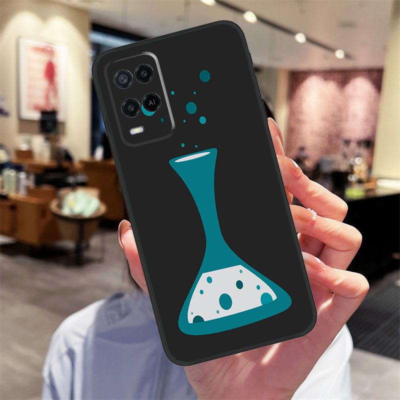 Biology and Chemistry Case For Oppo A17 A77 A80 A40 A60 A98 A78 A18 A38 A58 A16 A76 A96 A74 A94 A54 A57S A15 Cover