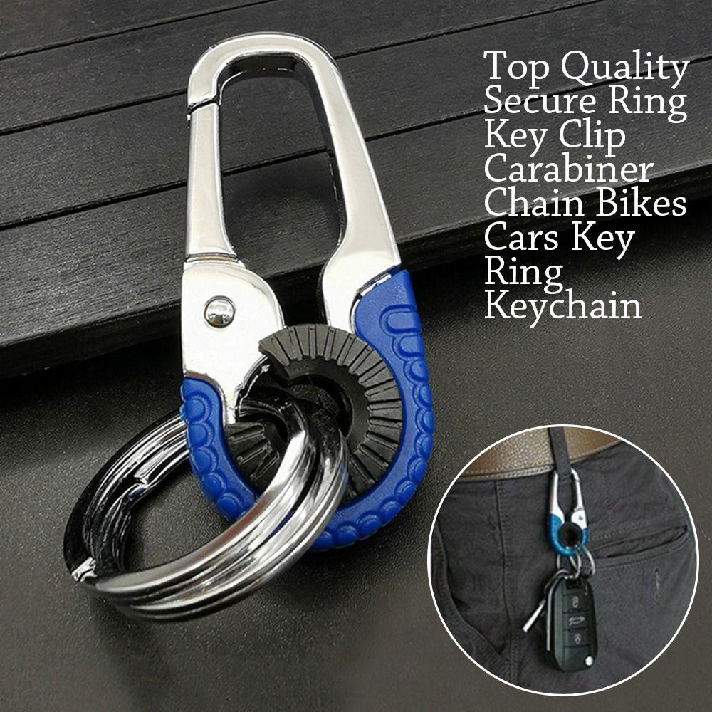 

2Pcs Accessories Motorcycle Durable Secure Ring Car Keychain Key Clip Carabiner Chain