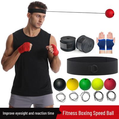 Mingea de Reacție pentru Box Montată pe Cap pentru Fitness și Reducerea Stresului - Ideală pentru Adulți și Copii