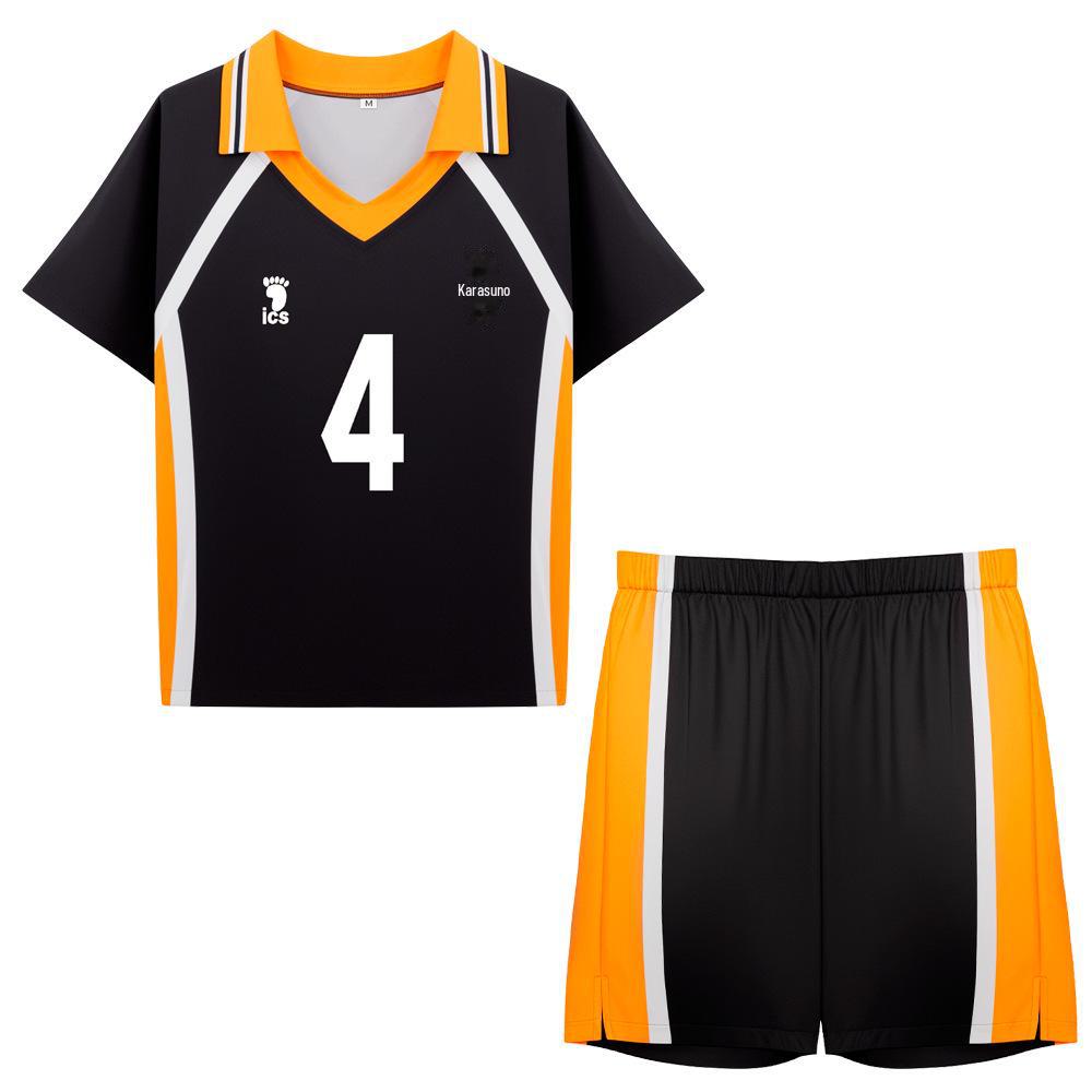 Haikyuu Karasuno Team Cosplay Uniform - Hinata Shoyo & Kageyama Tobio Short-Sleeve Edition