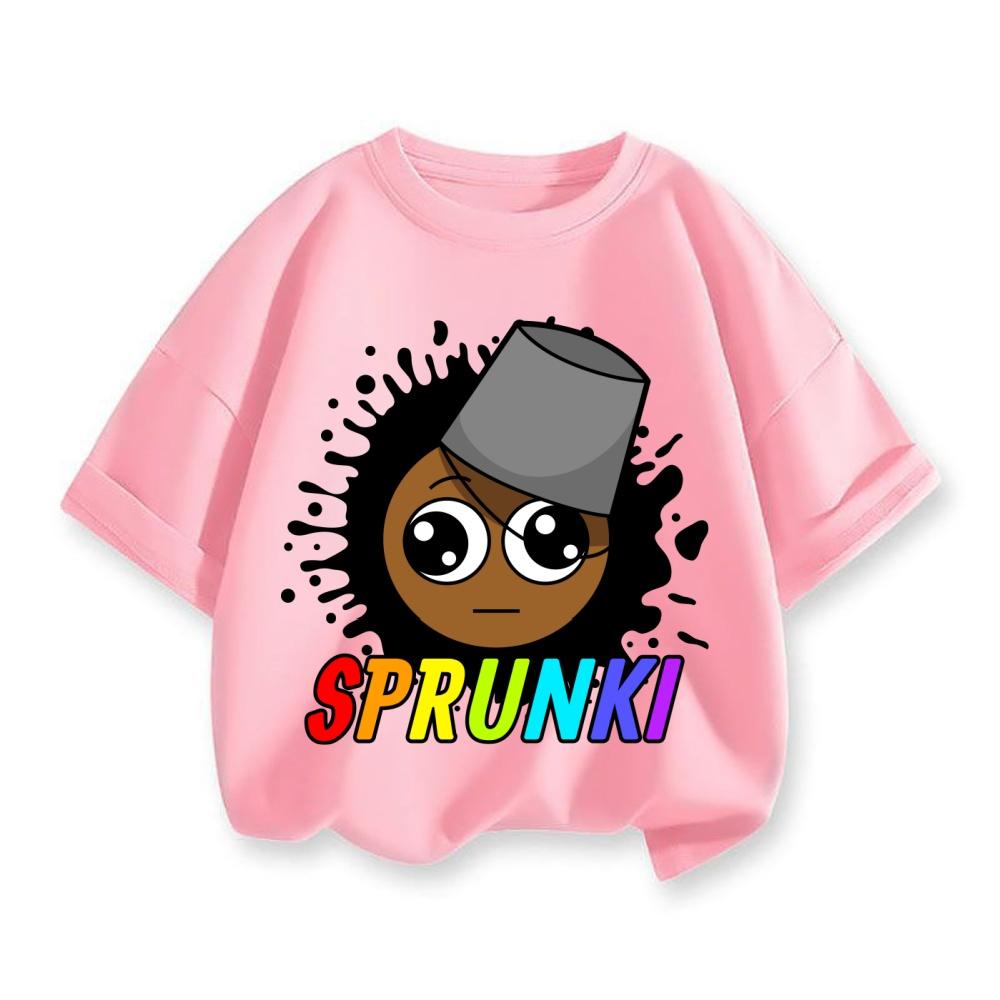 Children's T-shirt Cartoon Printed Summer Casual Short Sleeved Clothes
