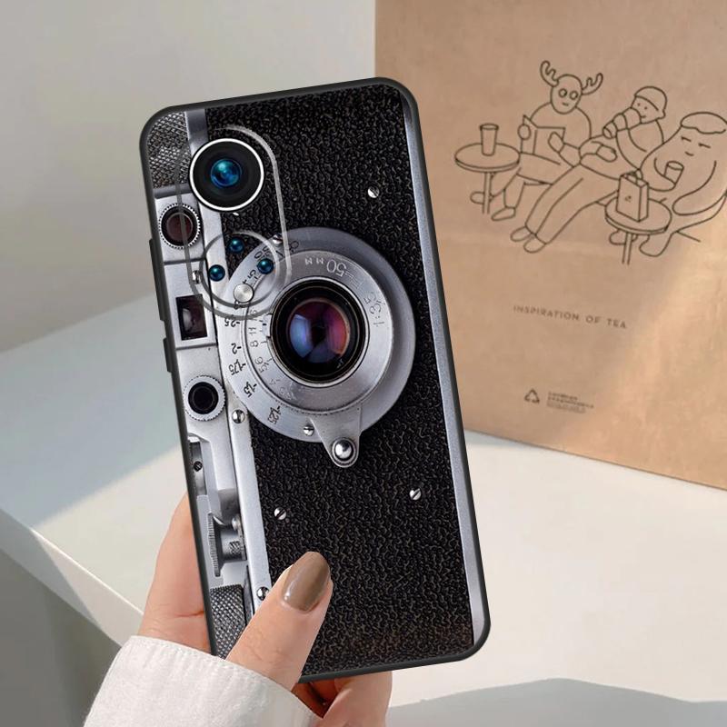 Retro Classic Vintage Camera For Honor Magic 8 5 6 7 Pro Case For Honor 400 200 Lite 50 70 90 X8c X8b X9a X9b X9c X9d Win