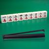 4Pcs Rack Jongg with Pusher Heavy Mahjong Tile Holder Push Ruler