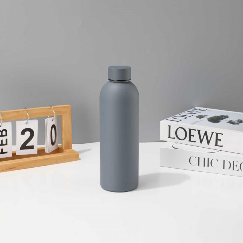 Stainless Steel Vacuum Insulated Travel Mug 500ml Double Wall Leakproof Sport Water Bottle Outdoor Hiking Gym