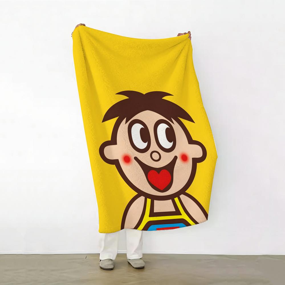 Cartoon H Hot Kid Milk k Throw Soft Warm Flannel Fleece Throw Blanket for Sofa Bed Travel Home
