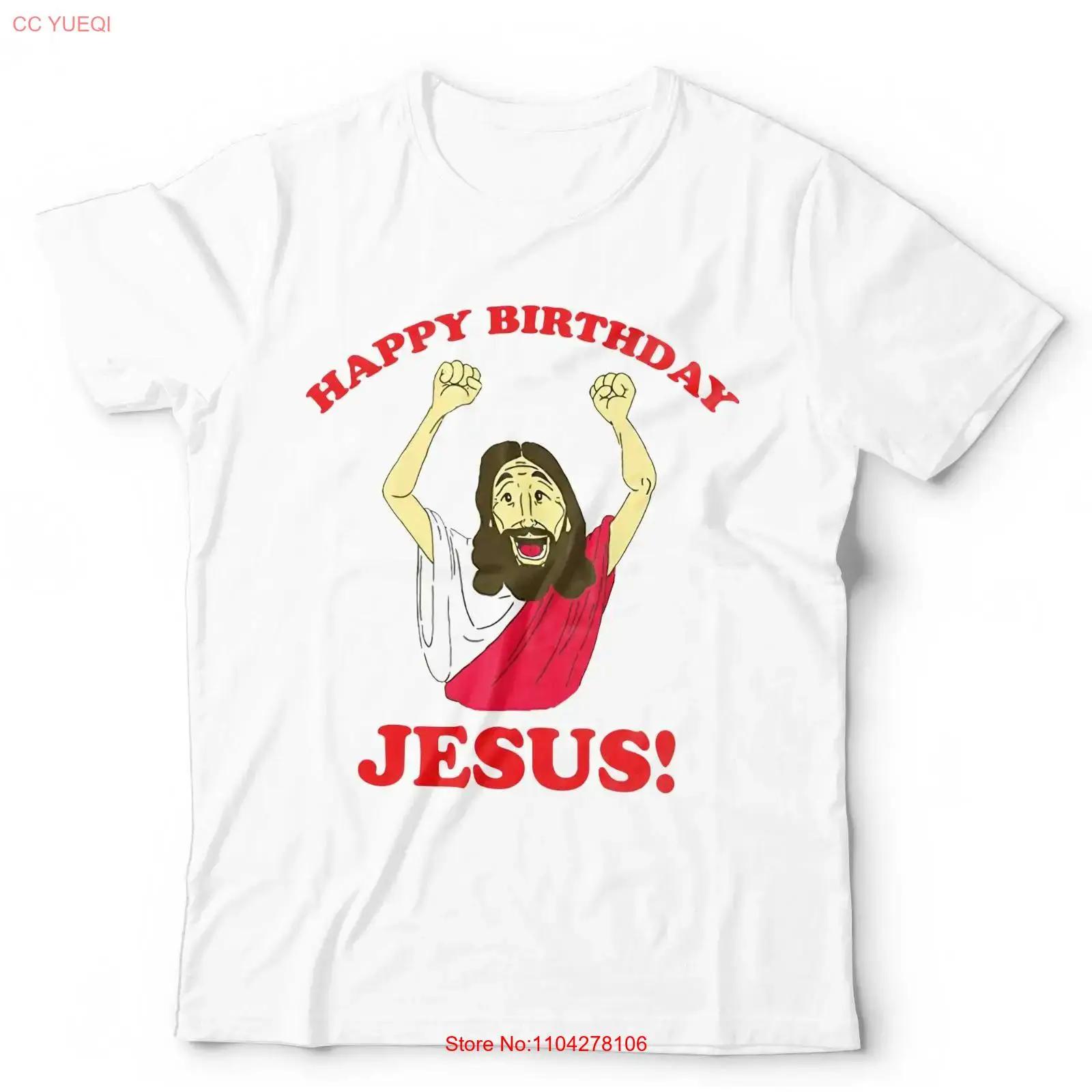 

Christmas Jesus T Shirt Kids Funny Happy Birthday Xmas Festive Holiday vintage Washed homme fashion Top For Everyday Wear Soft S разноцветный