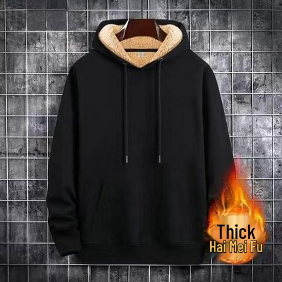 Cardigan chaud d'hiver pour homme en laine d'agneau, doublé polaire, sweat zippé