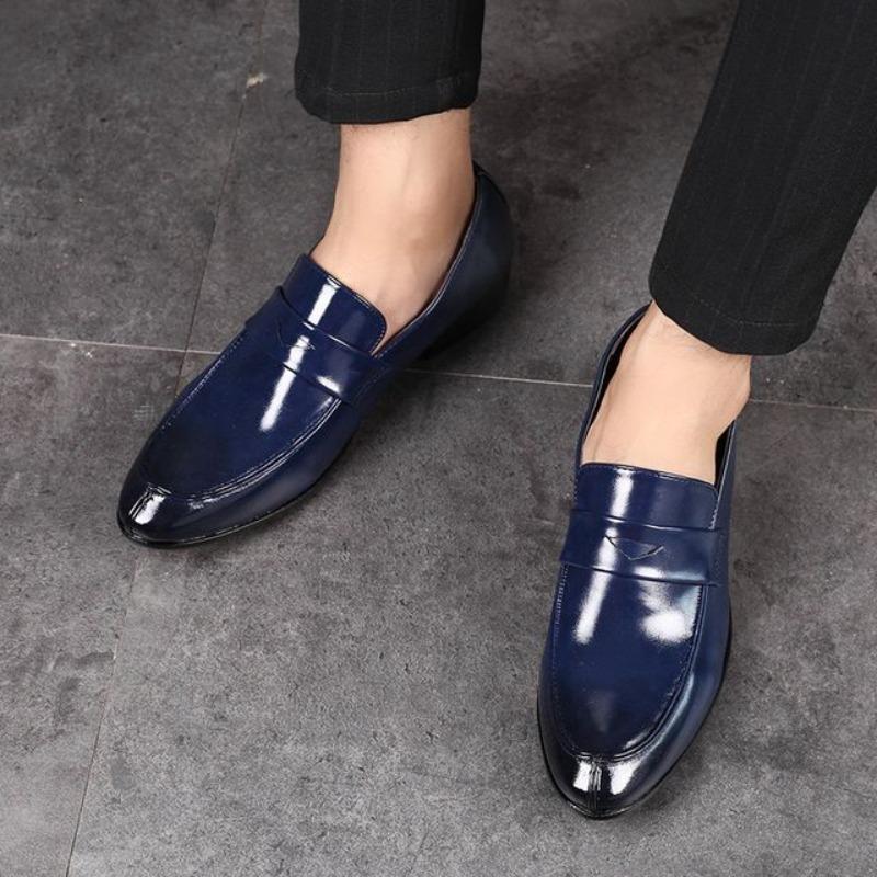 Leichte niedrige Absatzatmungsaktive Schlupfschuhe Herren Formelle Schuhe 2026 Trend Büro Neu Italienisches Echtes Leder 39 Gesellschaftsschuh Herren