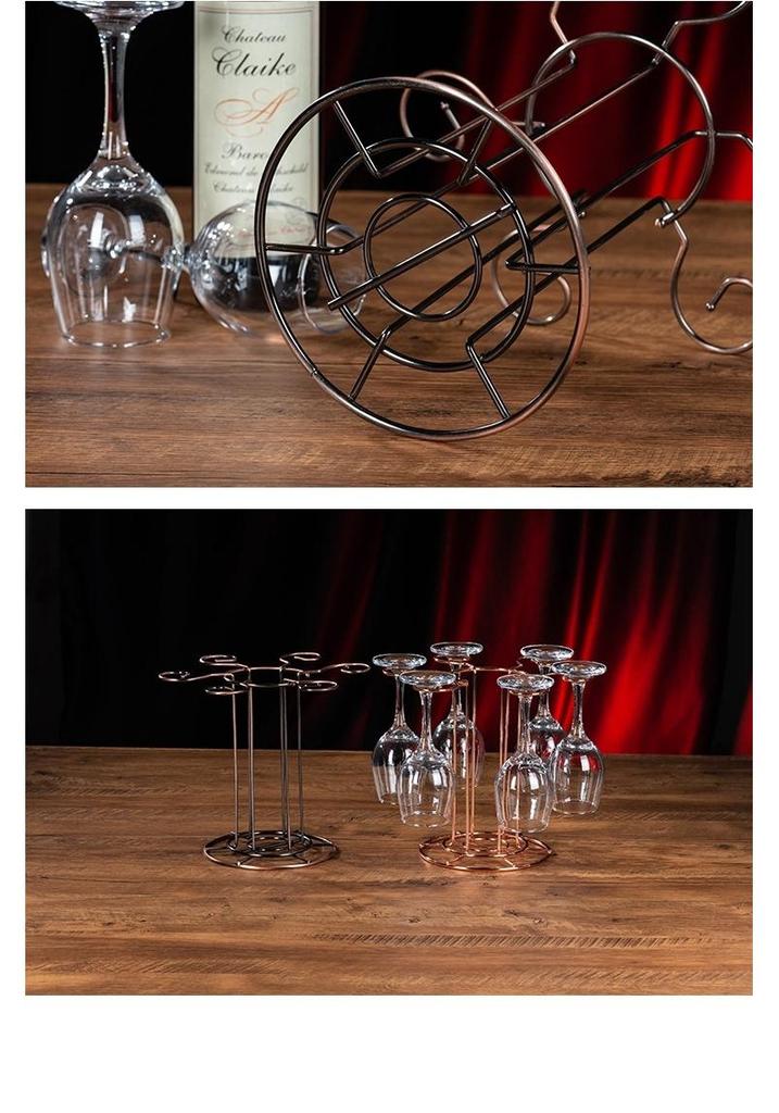 Premium Inverted Wine Glass & Decanter Storage Rack