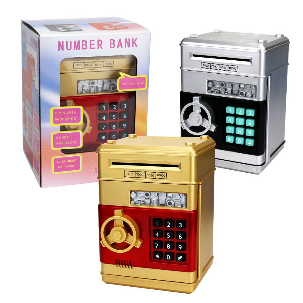High Quality Plastic Piggy Bank Coin and ATM Money Saving Box with Password Kids Toy and Birthday Gift