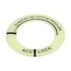 Car Motorcycle Luminous Ignition   Key     Cover Trim   Black Letter