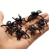 48pcs Realistic Plastic Spider Toys Halloween Prank Props Small Size Funny Halloween Decorations JXB