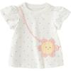 David Bella Girls' Puff Sleeve Short Sleeve T-shirt