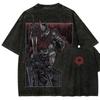 T-shirt Anime Mostri Lavate Donna Cotone Harajuku T-shirt Alta Qualità Retro per Donne Top Magliette Unisex