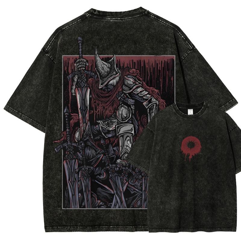 T-shirt Anime Mostri Lavate Donna Cotone Harajuku T-shirt Alta Qualità Retro per Donne Top Magliette Unisex