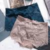 Plus Size Female Summer Hollow Lace Sexy Without Mark To Close Abdomen High Waist Triangle Briefs