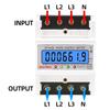3 Phase 4 Wires KWh Meter 100A AC 3*127/220V Electric Energy Meter Din Rail Electric Meter 50/60HZ LCD Backlight for Home Office