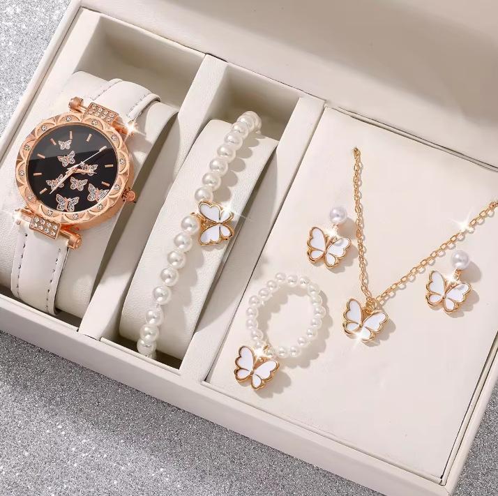 Popular Women'S Watch Fashionable Personality Simple Watch Butterfly Digital Belt Watch Women'S Suit Bracelet Watch