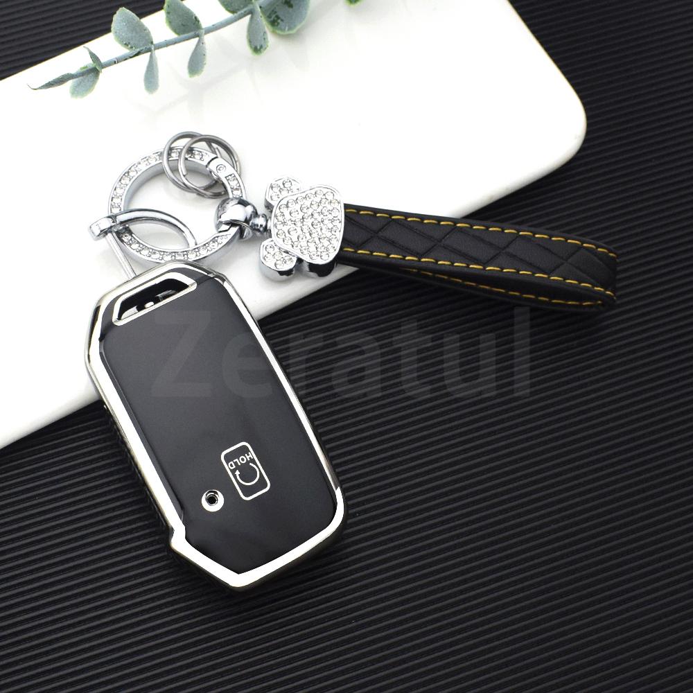 5 Buttons Tpu Car Key Shell Fob Holder Cover For Kia Ceed Cerato Forte Niro Seltos Sorento Soul Sportage Telluride K5 Keyless