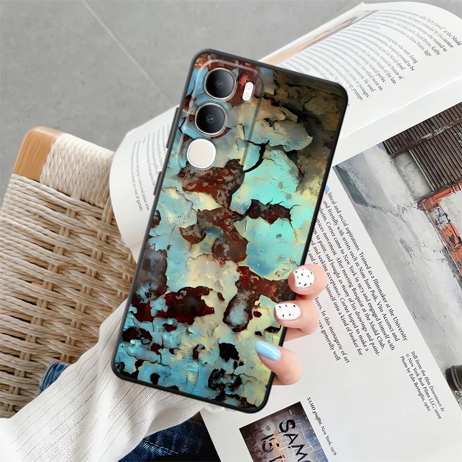 

Чехол для телефона для Vivo Y50 Y95 Y51S Y78 Y75 Y81 V27 Y52S Y93 Y53S V21E V23 V29 V25 V30 Y71 Y91 Следы ржавчины vivo V29
