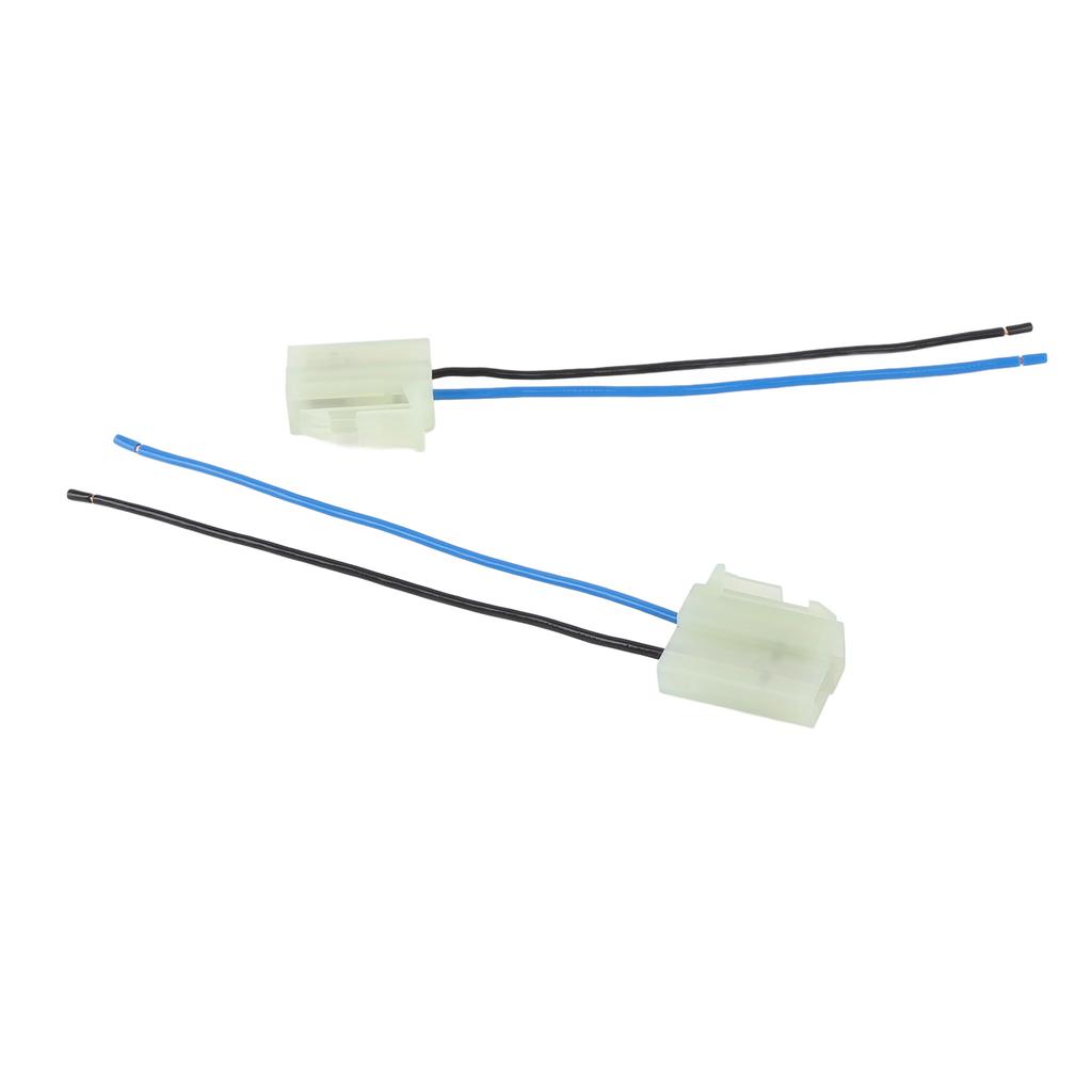 2Pcs Electric Cooling Fan Pigtail Plug Wire Harness Connector 2 Terminal 18AWG Fast Connection for V