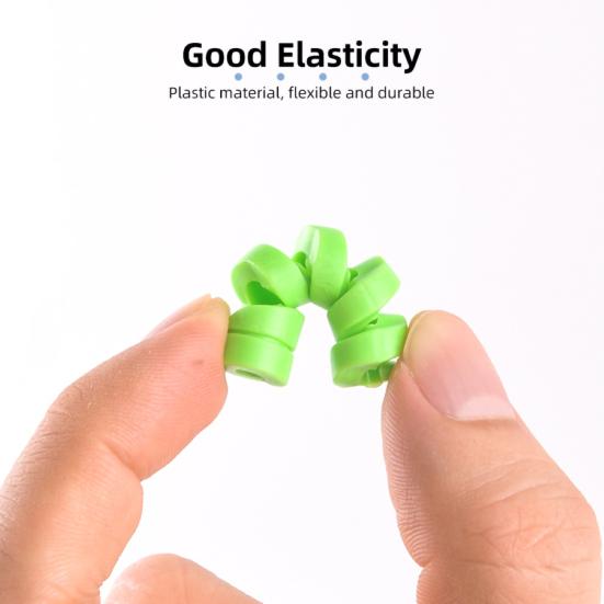 12Pcs Cable Protector Solid Color Flexible Silicone Spiral Design Wearproof Wire Protector for Charging Line