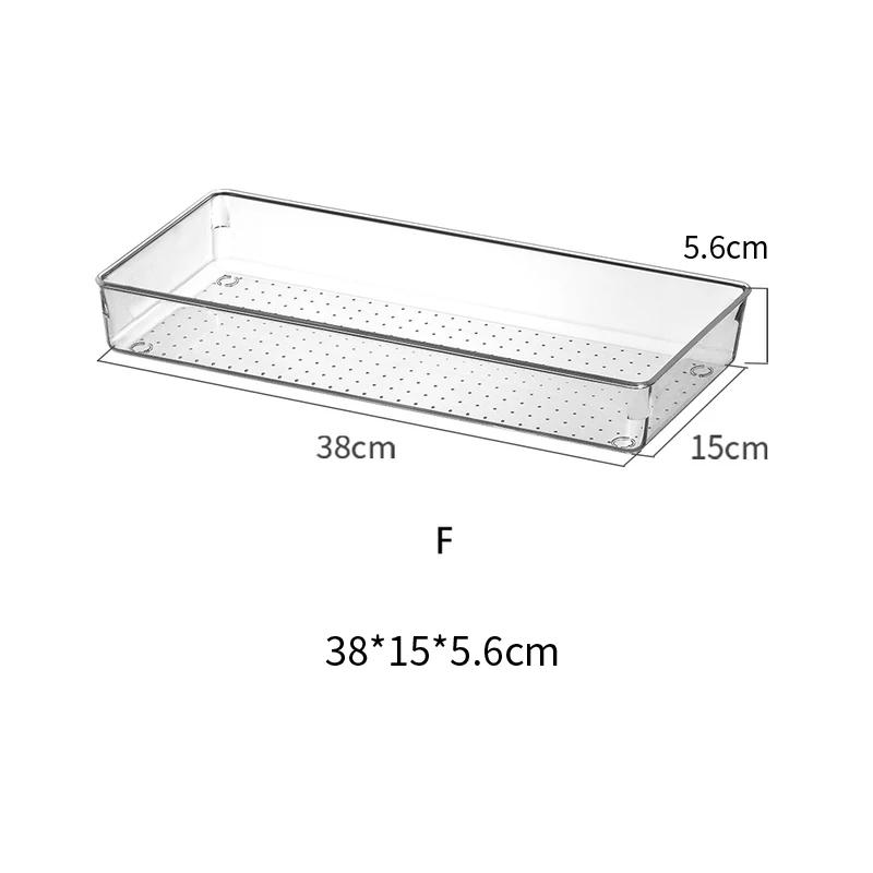 Japanische Transparente Schreibtisch Acryl Aufbewahrungsbox Schubladen Organizer Schmuck Make-up Organizer für Kosmetik Schrank Organizer
