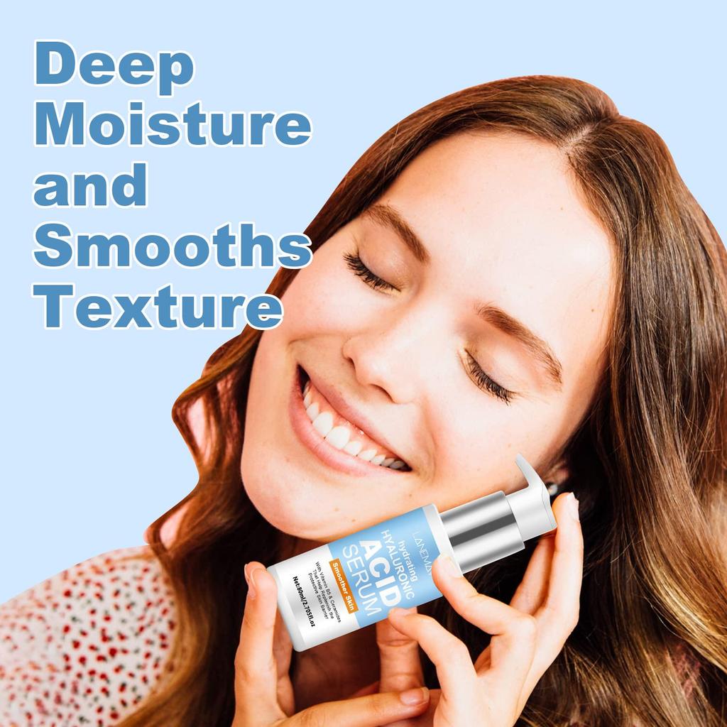Hydrating Hyaluronic Acid Serum - Protects Cracked & Rough Skin, Regulate Skin Water & Oil Imbalance