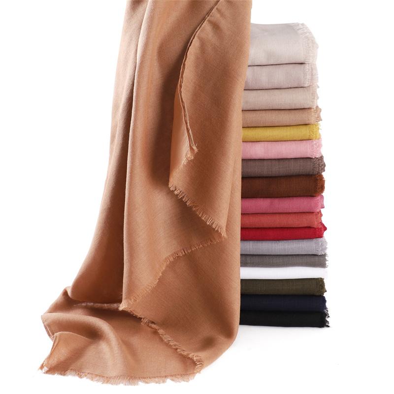 New Fashion Women Ramadan Muslim Hijab Cotton and Linen Soft Autumn and Winter Solid Color Islam Scarf Headscarf Shawl