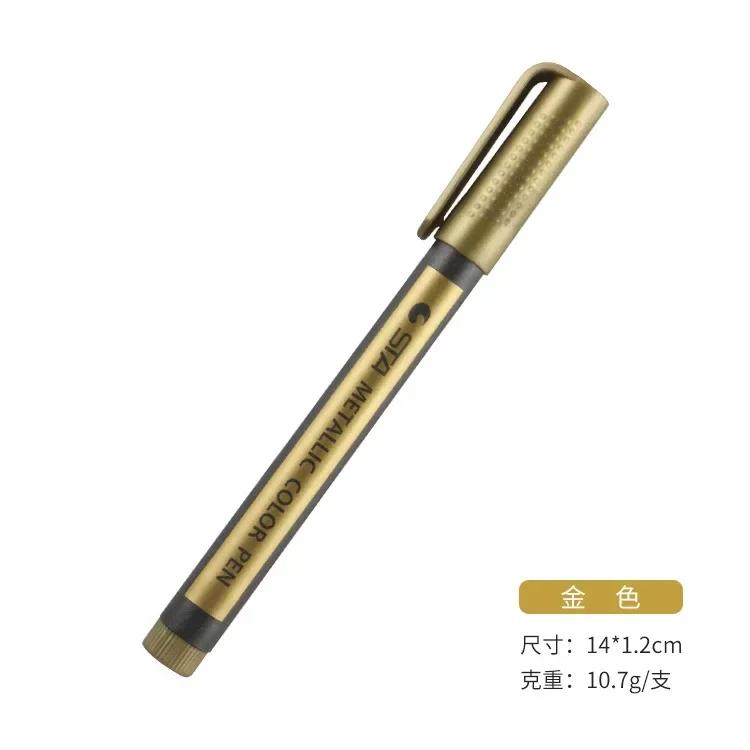 Fine Metallic Markers Paints Pens Art Permanent Writing Markers for Photo Album Gift Card DIY Craft Kids Stationery 10 Colors