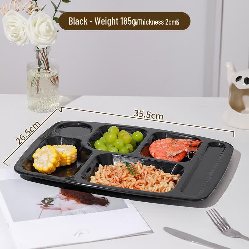

ZISIZ Stainless Steel Round Dinner Plate - Black 2-Pack