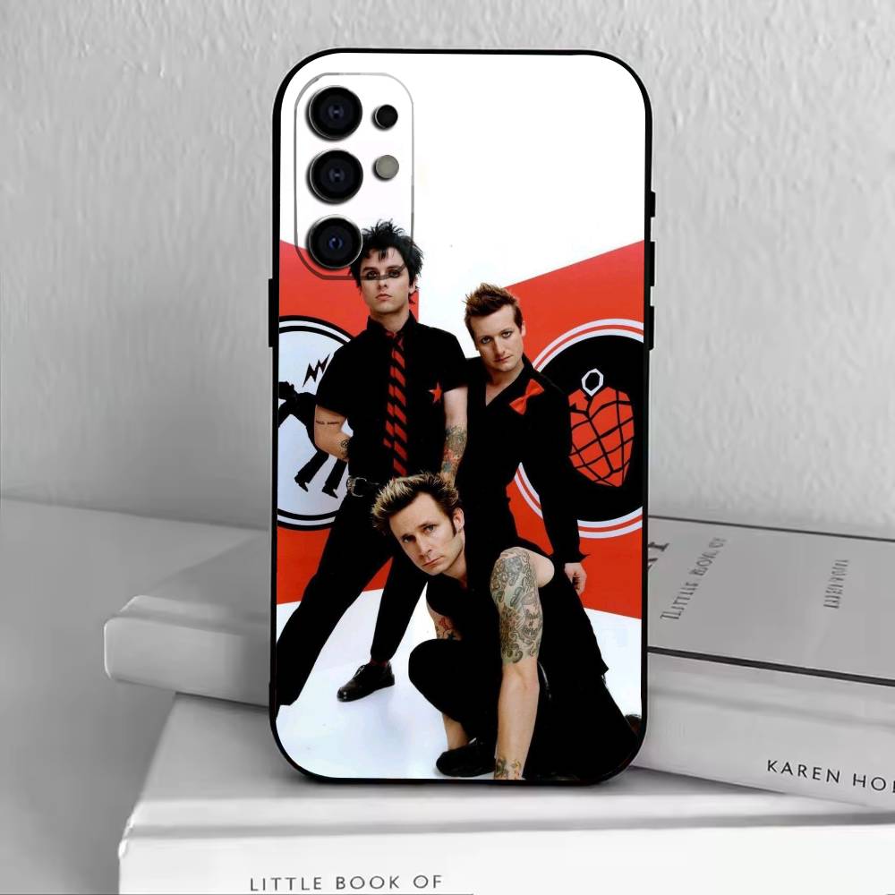 

G-Green Day B-Band holiday Phone Case Black Silicone Soft For Samsung S25,S24,S21,S22,S23,S30,Ultra,S20,Plus,Fe,Lite Samsung S21plus
