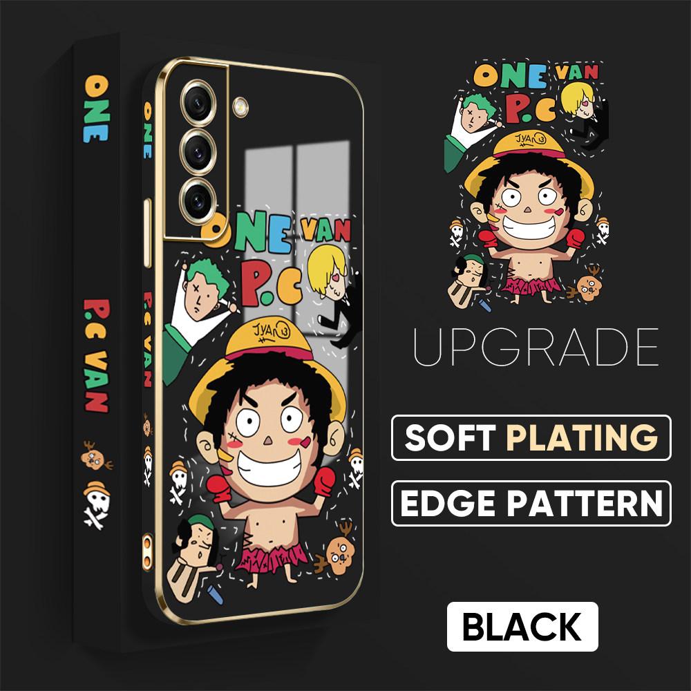 Colorful Printing Patterns Square Edge Pattern Casing Plated Phone Shell Luxury Plating Soft Phone Case for iPhone Motorola Moto OnePlus Samsung