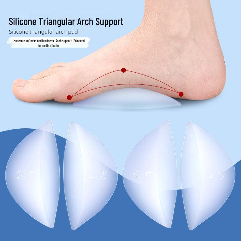 Silicone Arch Support Pad for Flat Feet and Bow Legs - Unisex Insole