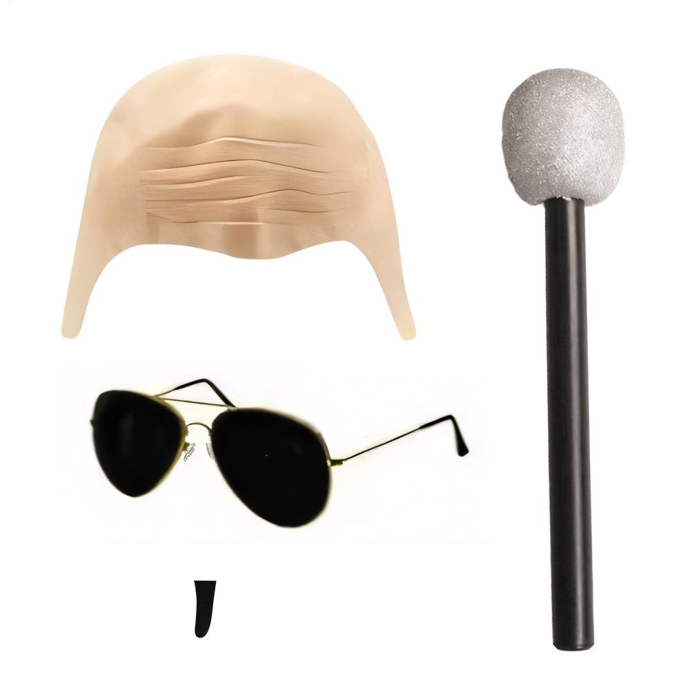 

Лысая шапочка Лысые шапочки с очками Причудливые игрушки Косплей Смешной головной убор для дам Косплей Выступление Театр Вечеринка Хэллоуин Сцена коричневый