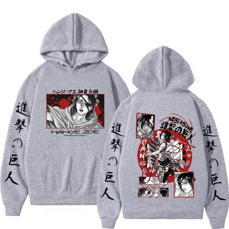 Attack on Titan Anime Hooded Hange Zoe Shingeki Graphic Plus Long Sleeve Sweatshirts Women Casual Harajuku Pullovers Sudaderas