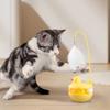 Cat Toys Interactive Kitten Toy Detachable Feather Lightweight Resin Duck