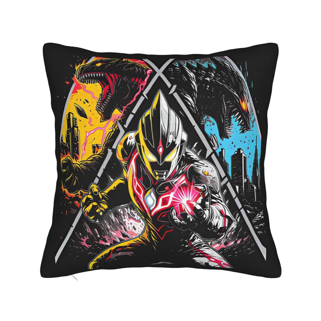 U-Ultramans Hero Art Pillow Case  Design Pillow Cover Kawaii Pillowcases For Sofa Home Decoration
