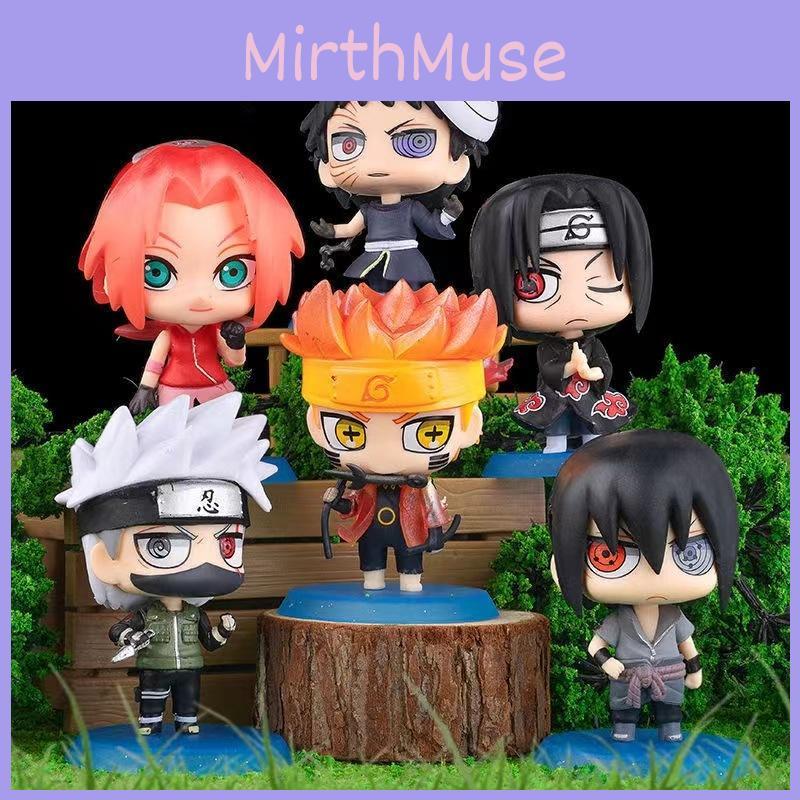 Charming Naruto 6 Pcs Toy Doll Set Featuring Adorable Cartoon Characters For Collectors