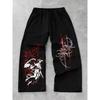 Fashion Men's Casual Gothic Sports Jogging Pants Straight Leg Autumn New Street Jogging Pants