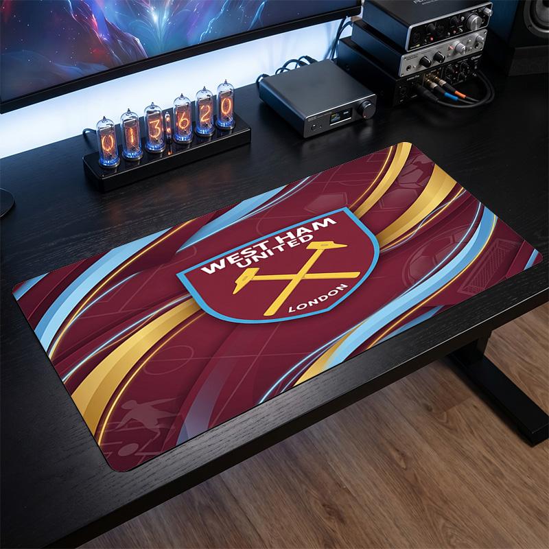 Tappetino per Mouse Grande Stampa West Ham United Football, Tappetino Esteso Antiscivolo per Scrivania da Gioco per Ufficio Casa