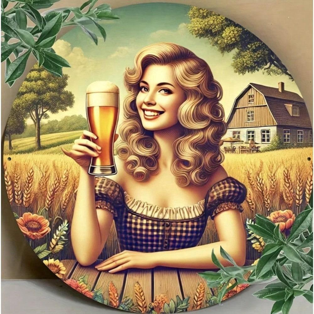 Aluminum Metal Tin Sign Beer Bar Wall Decor Vintage Retro Man Cave Garage Pub 20x20