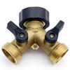 Solid Brass Garden Hose Splitter Brass Hose Connector Quick Connector  Outdoor Faucet