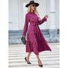 Women's 2023 Stand-up Collar Slim Fit Long Sleeve Fashion Dress