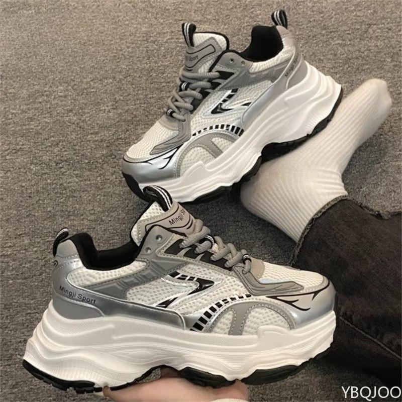 Spring and Autumn Fashion New Style Versatile Women's Shoes Thick Soled Height Increasing Women's Casual Sports Shoes