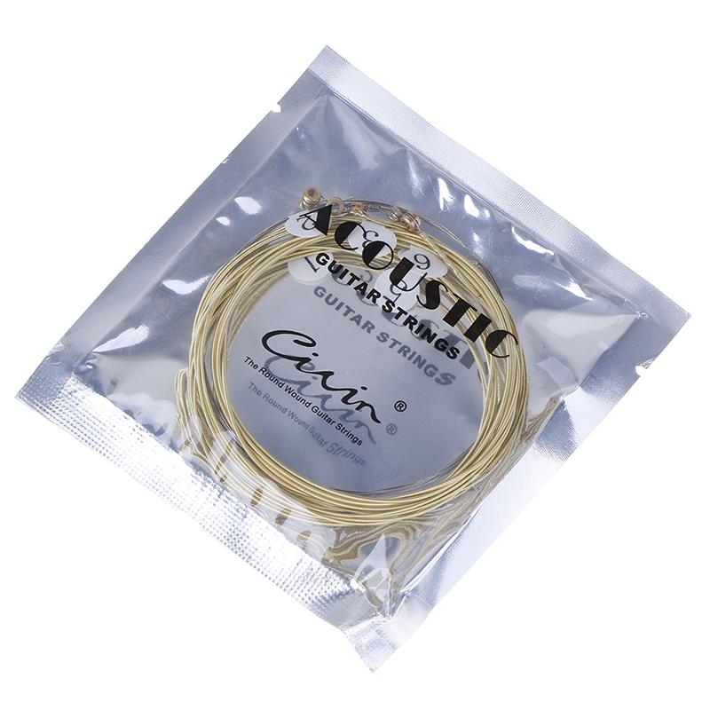 1 Set 6 pcs Practice Nickel Plated Steel Guitar String For Acoustic Guitar