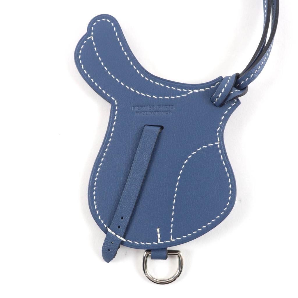 Excellent HERMES Bag charm Paddock Sailor Charm Vaux Swift Leather Women Used